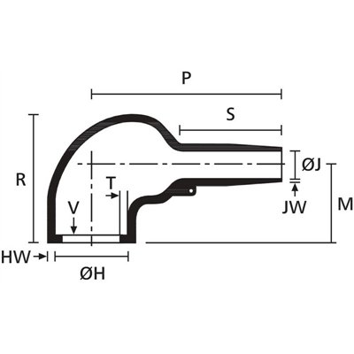 Moulded shape 1155-4-GW24 VG 95343 T18 D 003 A HellermannTyton