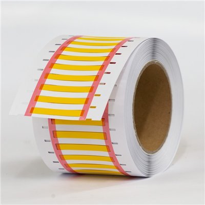 Heat-shrink markers LUL-2.4/0.8-2x25-YE, 25 mm, yellow, EverMark 2000 pcs.