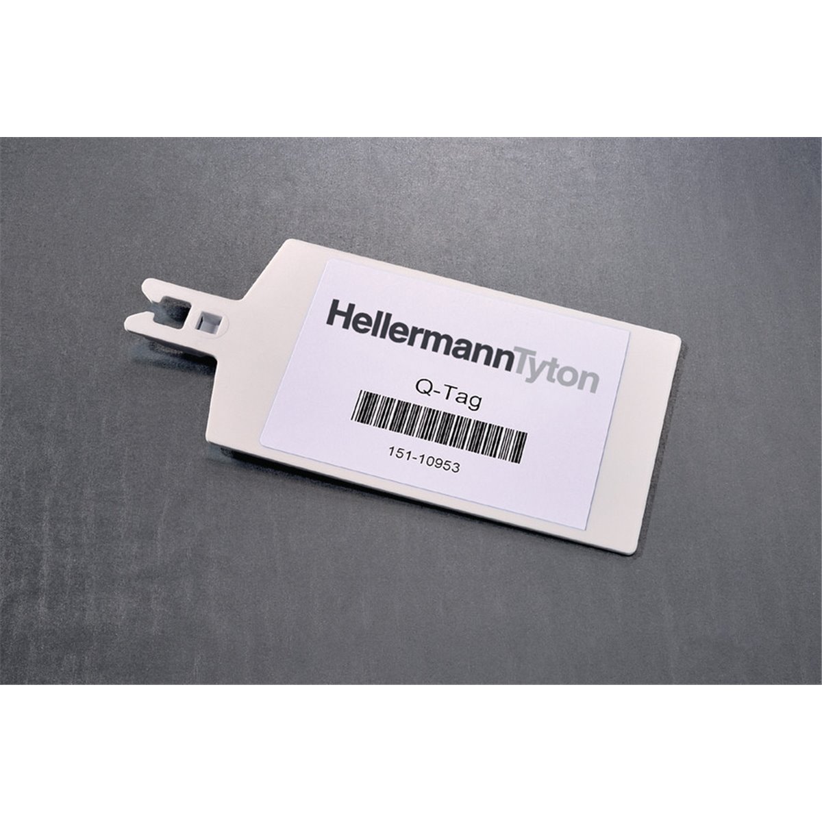 Identification plate 135x67mm, QT10065R-PA66-WH, polyamide 6.6, white, 25 pcs. HellermannTyton.