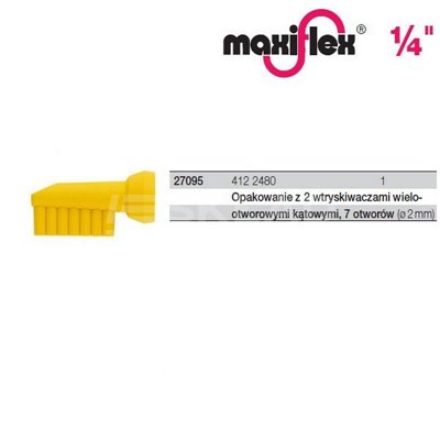 Pack of 2 Maxiflex 412 2480 multi-hole injectors 1/4'' Wiha 27095.