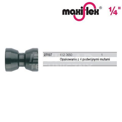 Opakowanie 4 podwójnych muf 412 2650 maxiflex 1/4'' Wiha 27097