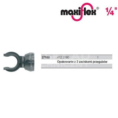 Pack of 2 Maxiflex 1/4'' joint clamps 412 2780 Wiha 27103.