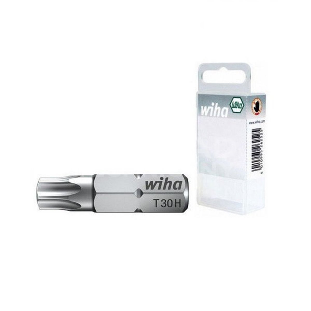 Standard Torx H bits, size C 6.3, 7015ZTR, T30Hx25mm, 2 pieces. Made by Wiha, product number 38653.