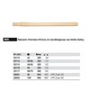 Hickory wooden handle for the non-recoil hammer Safety 800S 50mm Wiha 02116.