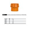 Transparent orange tip for Safety 831-8 hammer, 30mm Wiha 26615.