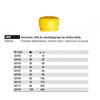 Yellow end for the non-recoil Safety 800K hammer, 50mm Wiha 02108.
