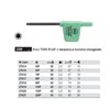 Torx Plus key with a flag-shaped handle 370IP 5IP 35mm Wiha 27614.