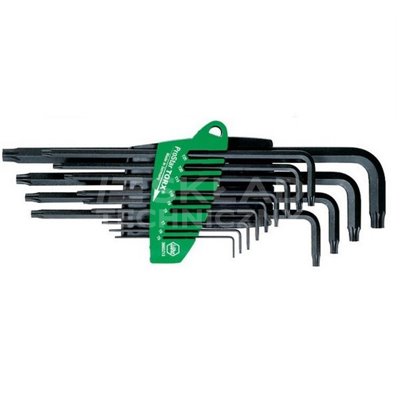 A set of Torx pin wrenches in the ProStar SB366SZ13 13-piece holder. Wiha 24852.