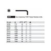 Klucz trzpieniowy Torx Tamper Resistant krótki 363TR T25H 67/25mm Wiha 24117