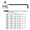 Hexagonal ball-shaped pin wrench long 369Zoll 1/16'' 80/15mm Wiha 01423.