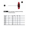 Hexagonal key with T-handle. ComfortGrip 334DS 8 200mm Wiha 26170.