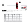 Hexagonal spherical key with T-handle. ComfortGrip 540DS 6 150mm Wiha 28375.