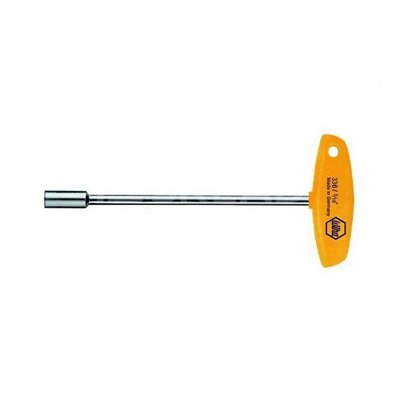 Socket wrench with T-handle. Classic 3/16'' 3/8" 150mm Wiha 02819.