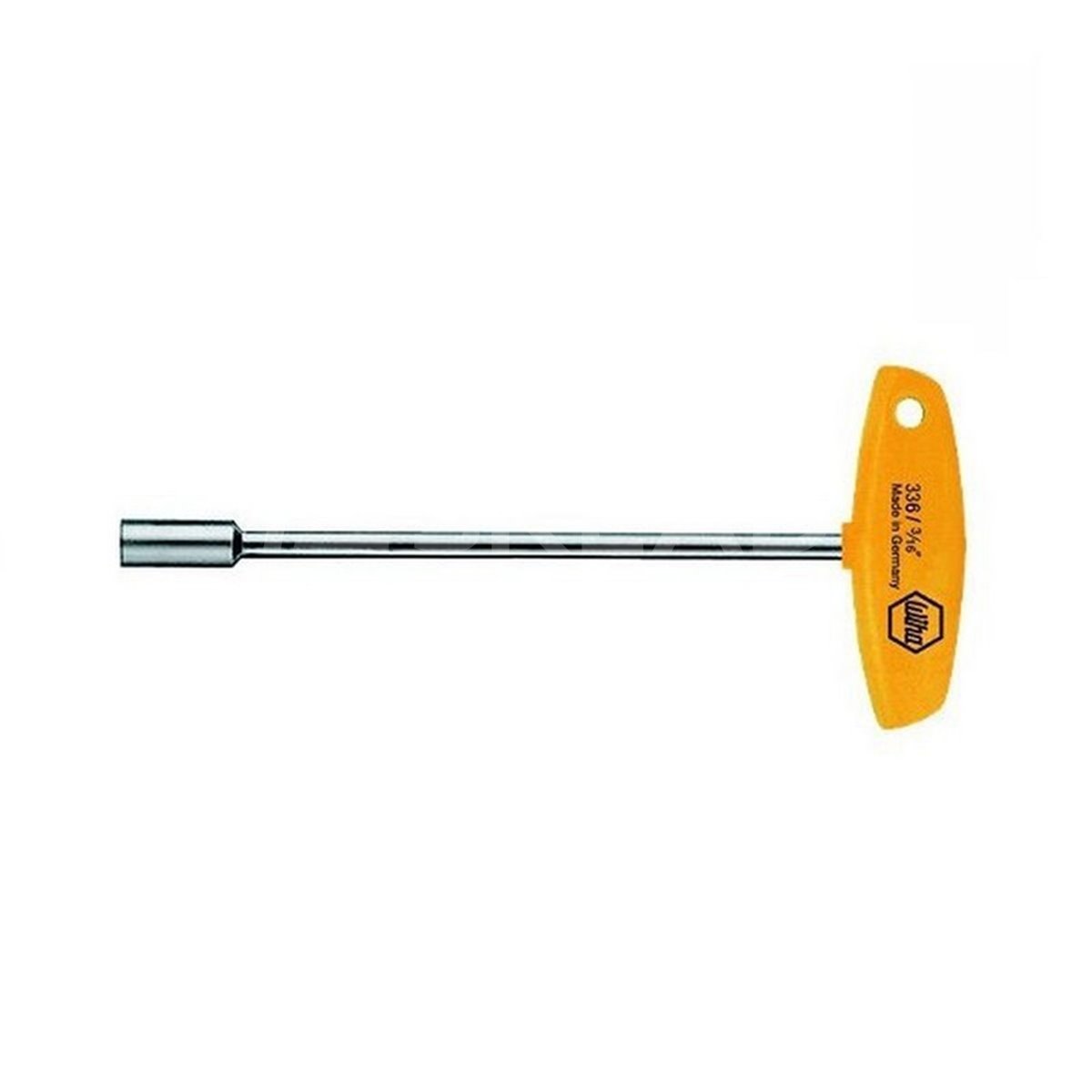 Socket wrench with T-handle. Classic 3/16'' 3/8" 150mm Wiha 02819.