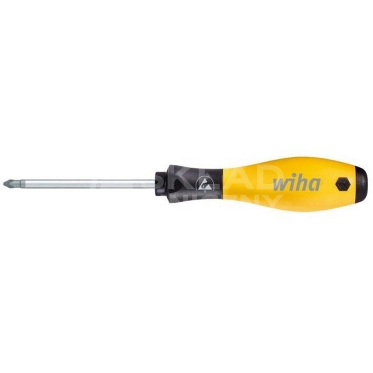 Pozidriv SoftFinish ESD Screwdriver 313ESD PZ0 60mm Wiha 26928