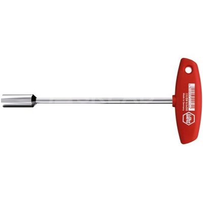 Socket wrench with T-handle. Classic 336 6 125mm Wiha 00966.