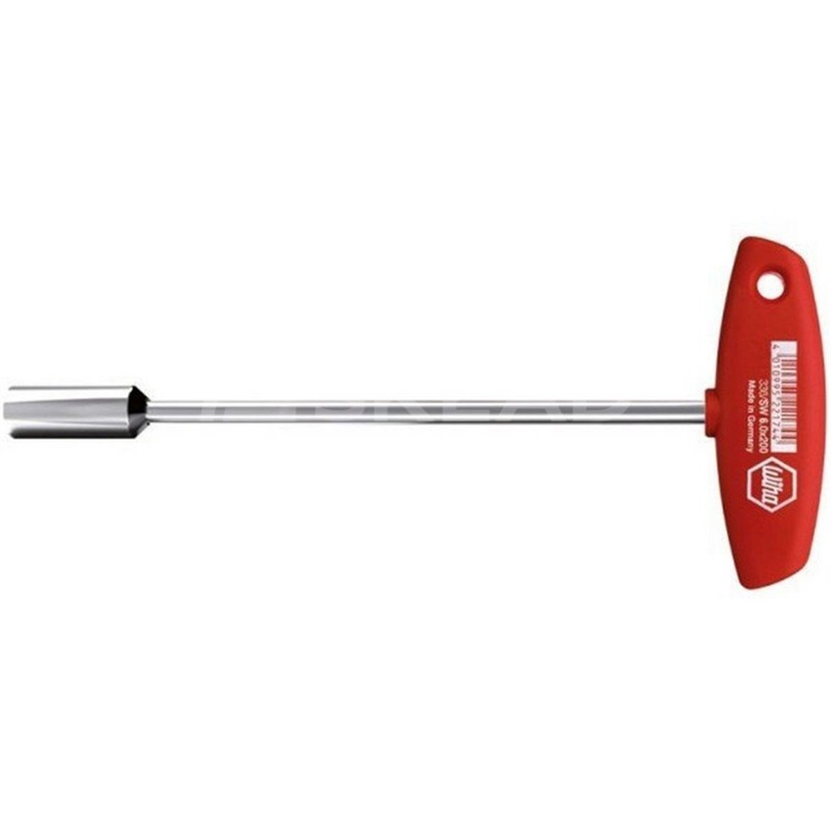 Socket wrench with T-handle. Classic 336 6 125mm Wiha 00966.