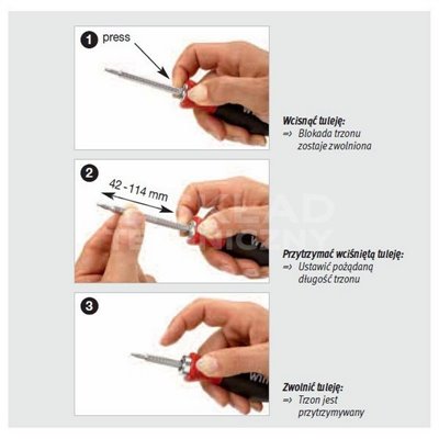 Double-sided Torx Tamper Resistant SYSTEM 6 284 T7H-T9H 150mm Wiha 27631.