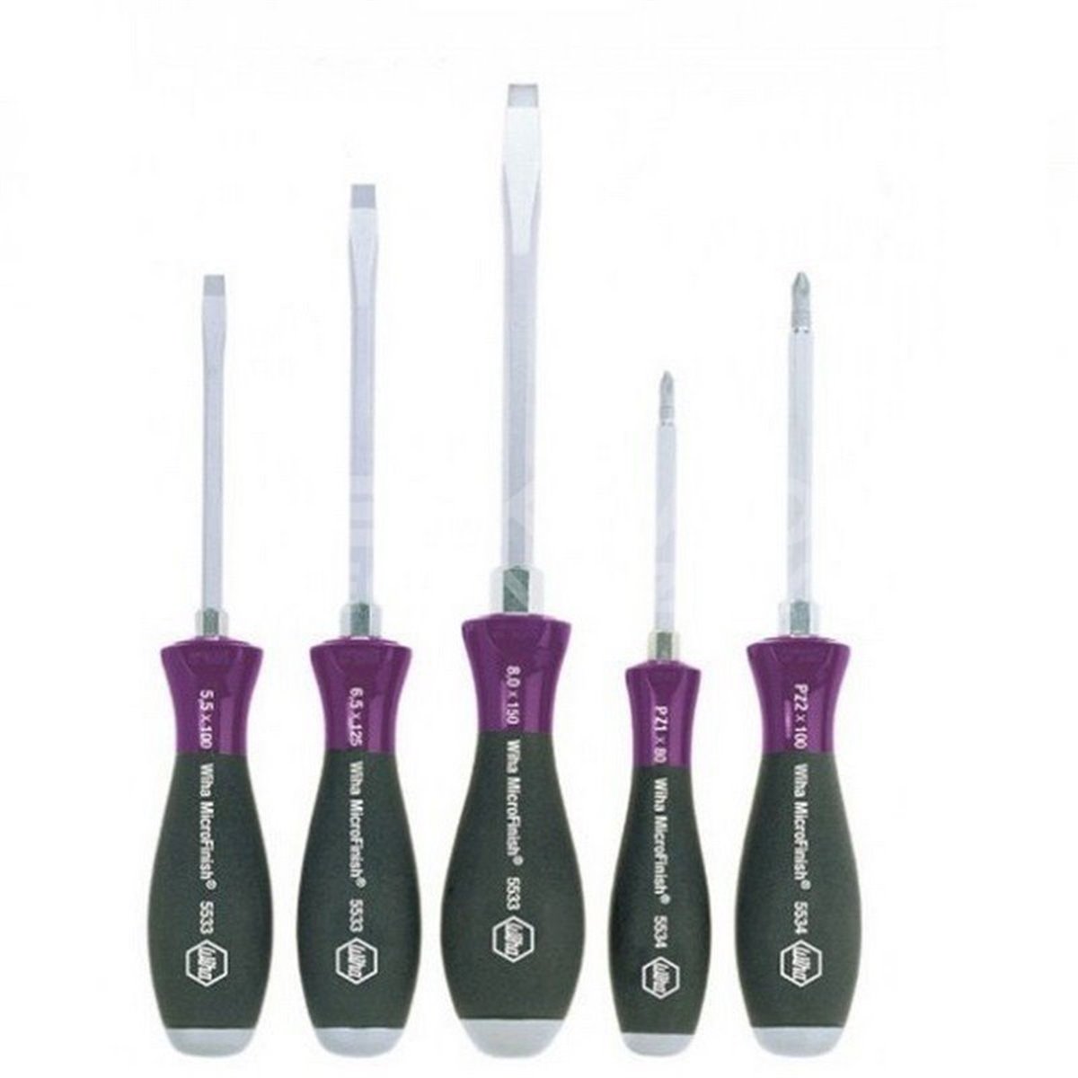 MicroFinish screwdriver set 5533ZK5 PŁ/PZ 5 pcs. by Wiha 29139.