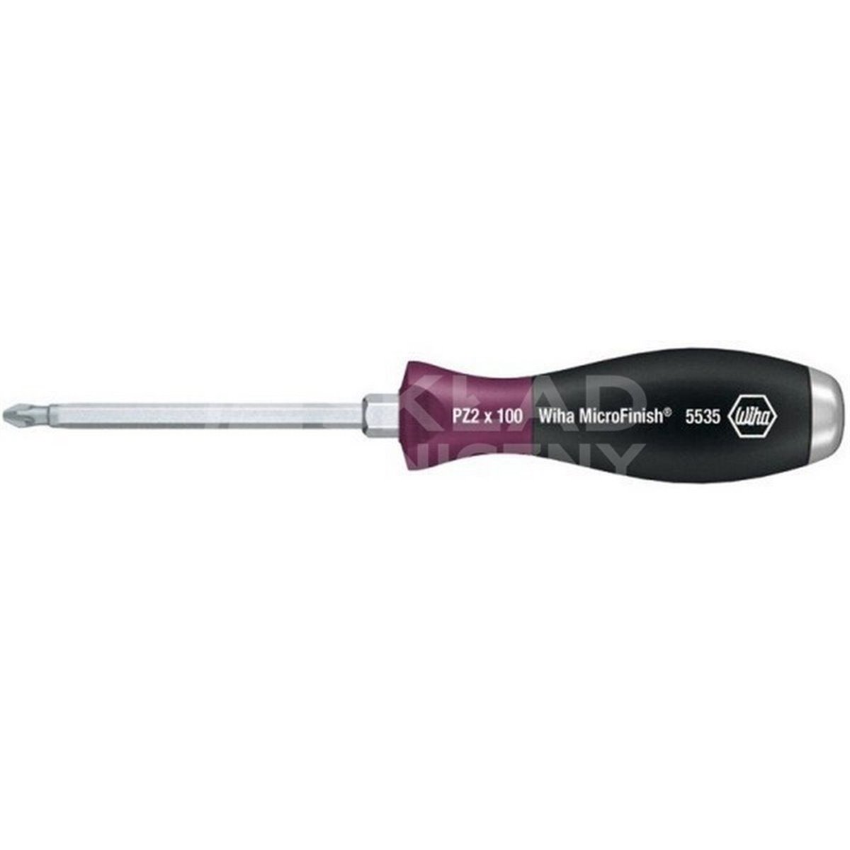 MicroFinish Pozidriv screwdriver 5535 PZ1 80mm Wiha 29158.