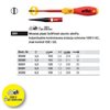 SoftFinish electric slimFix VDE 3201 4.0 100mm flat screwdriver by Wiha 35390.