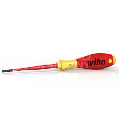 SoftFinish electric slimFix VDE 3201 4.5 125mm flat screwdriver by Wiha 35501.