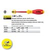 Flat/Phillips SoftFinish electric slimFix Xeno VDE 3271 SL/PH1 80mm screwdriver by Wiha 35502.