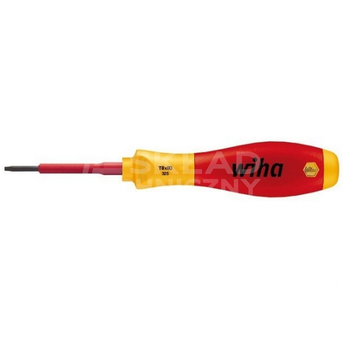 Torx SoftFinish electric VDE 325 T5 60mm screwdriver by Wiha 03760.
