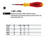 SoftFinish electric VDE Torx screwdriver 325 T8 60mm Wiha 00881.