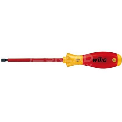 SoftFinish electric VDE 320N 3.5 100mm flat screwdriver by Wiha 00822.