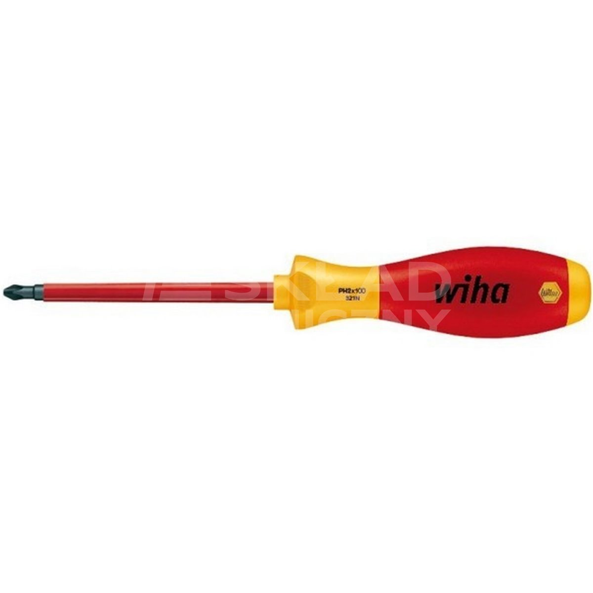 Phillips SoftFinish Electric VDE 321N PH1 80mm screwdriver by Wiha 00847.