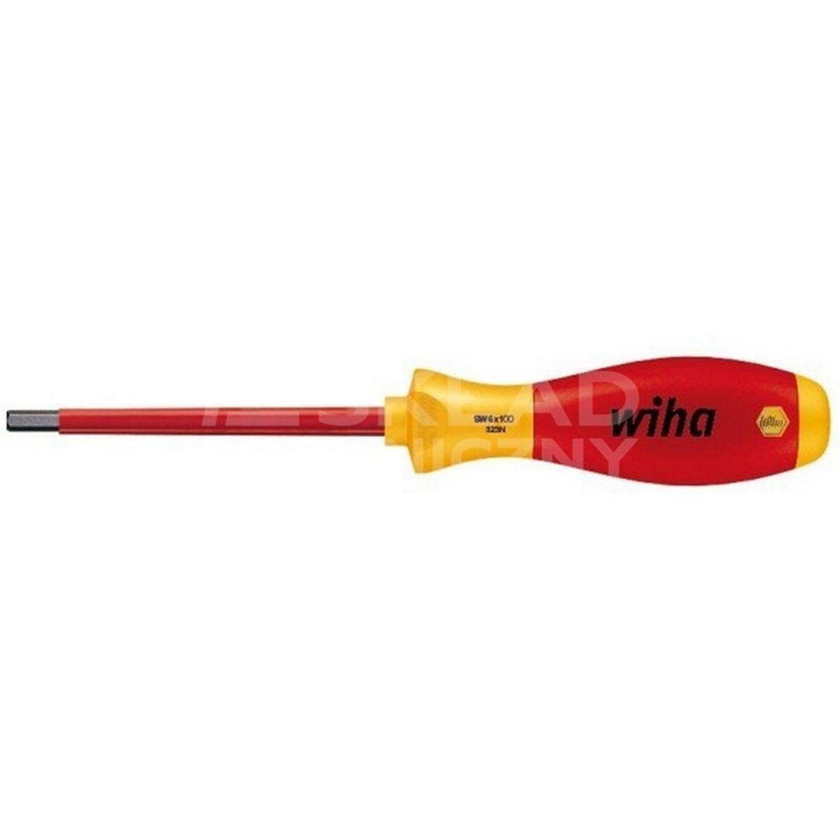 SoftFinish electric VDE hexagon screwdriver 323N 3.0 75mm Wiha 30362.