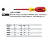 SoftFinish electric VDE hexagon screwdriver 323N 3.0 75mm Wiha 30362.