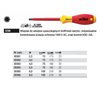 Hexagonal SoftFinish electric VDE screwdriver 323N 4.0 75mm Wiha 30363.