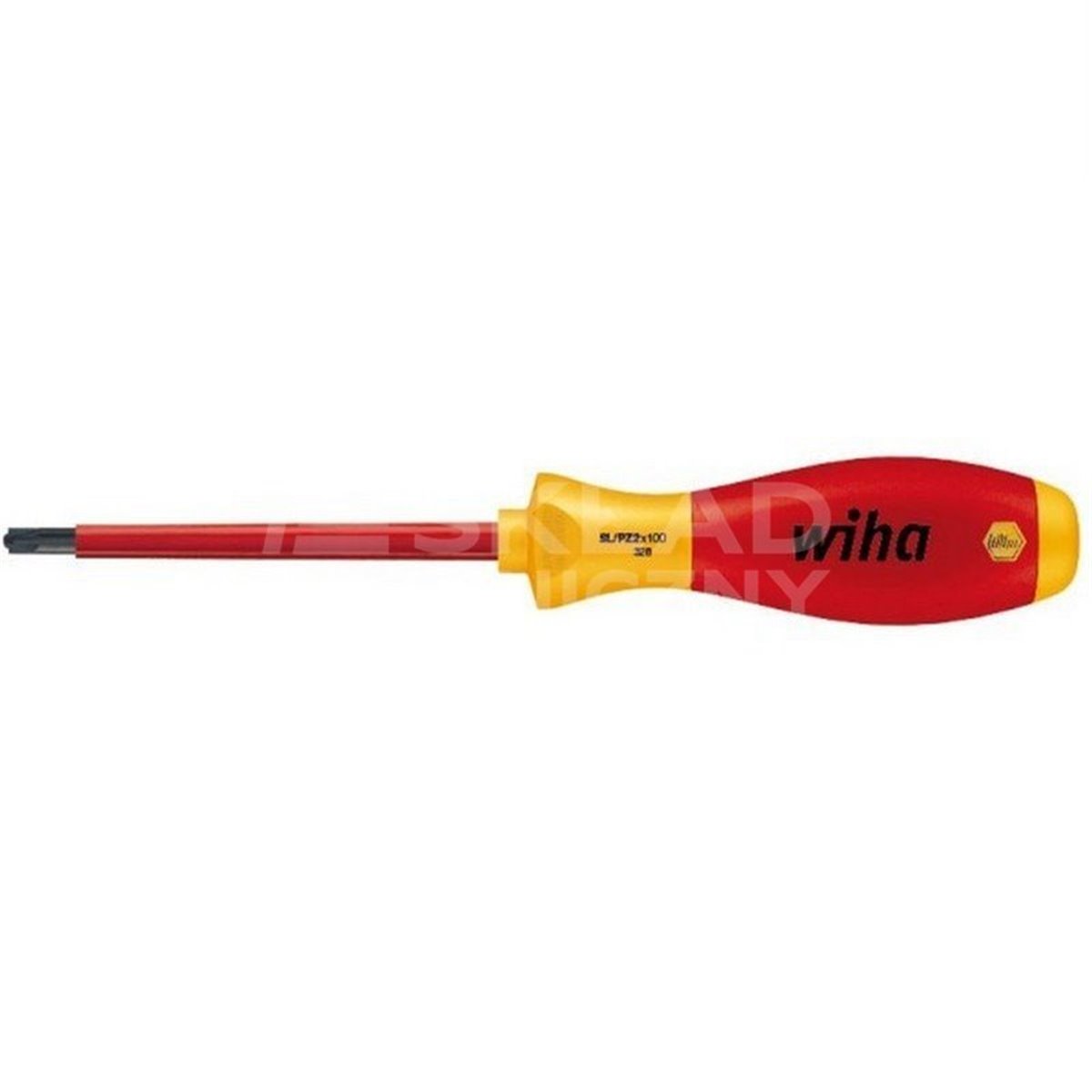 Flat/Pozidriv SoftFinish electric Xeno VDE 328 SL/PZ1 80mm screwdriver Wiha 30700.