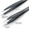 Professional ESD Precision Tweezers ZP07014 PSF 130mm Wiha 32325.