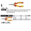 Round long-nose pliers Professional electric VDE Z09006 160mm in blister pack Wiha 27427.