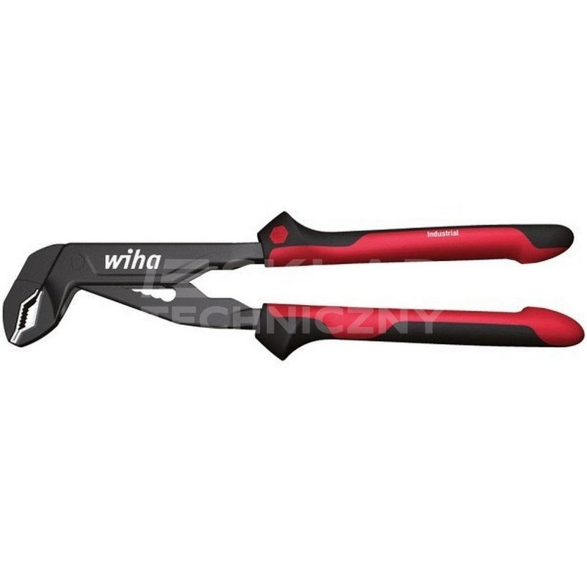 Adjustable Industrial Pliers Z21002 180mm in Wiha 36985 blister pack.