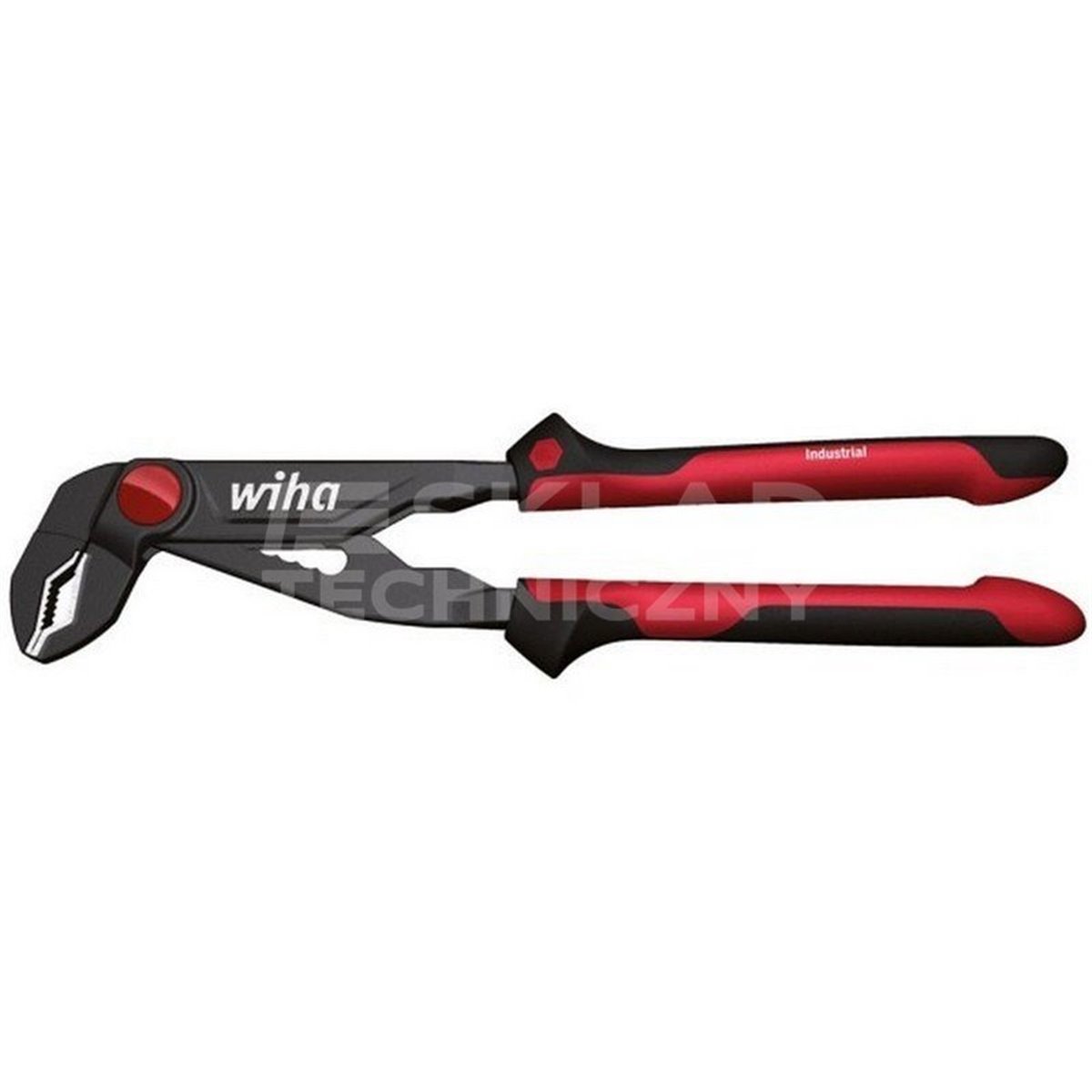 Adjustable pliers with Industrial Z22002 button in blister packaging, 180mm Wiha 36987.