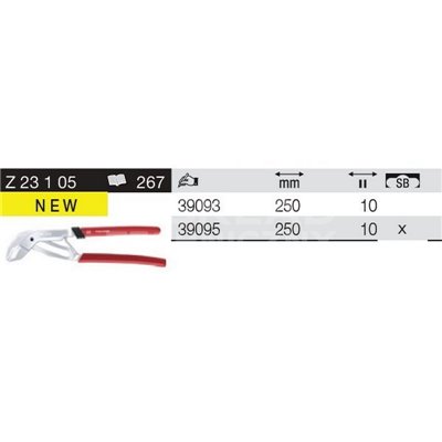 Adjustable QuickFix Professional Pliers Z23105 250mm Wiha 39093.