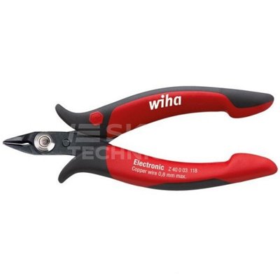 Micro Electronic Z40003 118mm side cutting pliers in a Wiha 27388 blister pack.