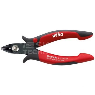 Electronic side cutting pliers Z41303 138mm in a Wiha 27393 blister pack.
