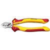 Professional electric VDE Z50106 200mm cable cutting pliers in a blister pack Wiha 43666/35705.