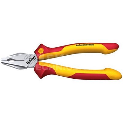 Professional electric VDE Z01006 160mm combination pliers in a Wiha 27328 blister pack.