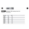 Bit Standard Torx stożkowy forma C 6,3 7015KZ T10x25mm Wiha 04925