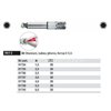 Spherical head standard bit, C shape, 6.3 7017Z 2.5x38mm, Wiha 01736.