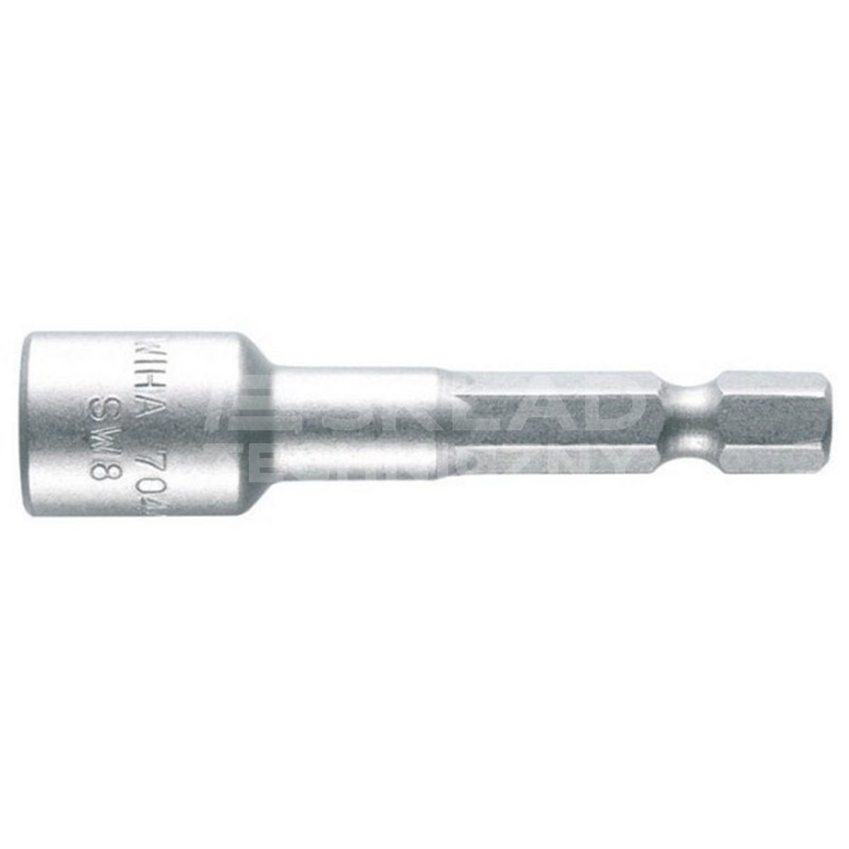 Wiha 04633 Standard Bit Socket Attachment, Magnetic, E-Shaped, 6.3mm and 8.0mm sizes.