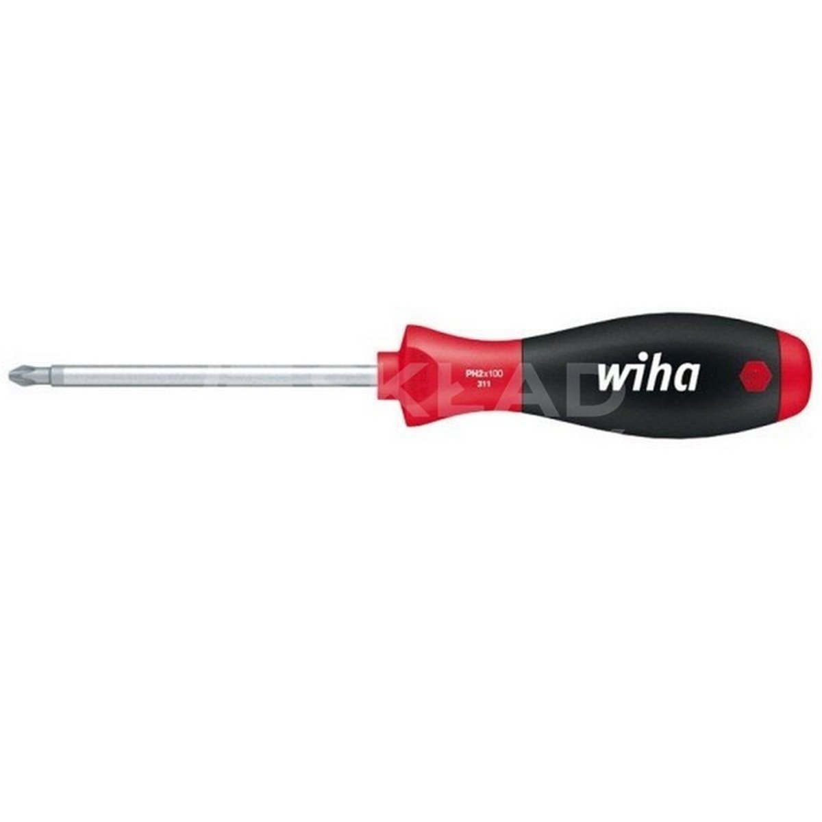 SoftFinish Phillips PH3 150mm Screwdriver for Phillips cross-head screws, Wiha 00762.