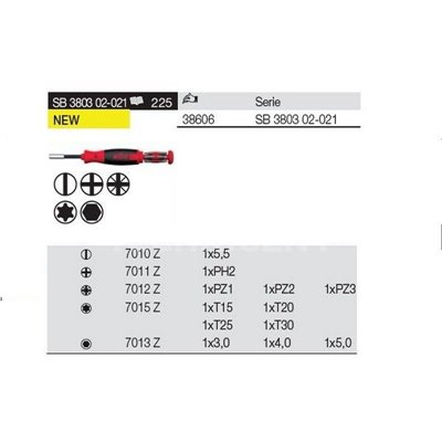 LiftUp 25 12cz. SB380302-021 screwdriver with magazine, Wiha 38606.