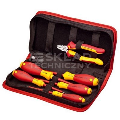 VDE tool set for electricians 6pcs. 9300-018 Wiha 33969.